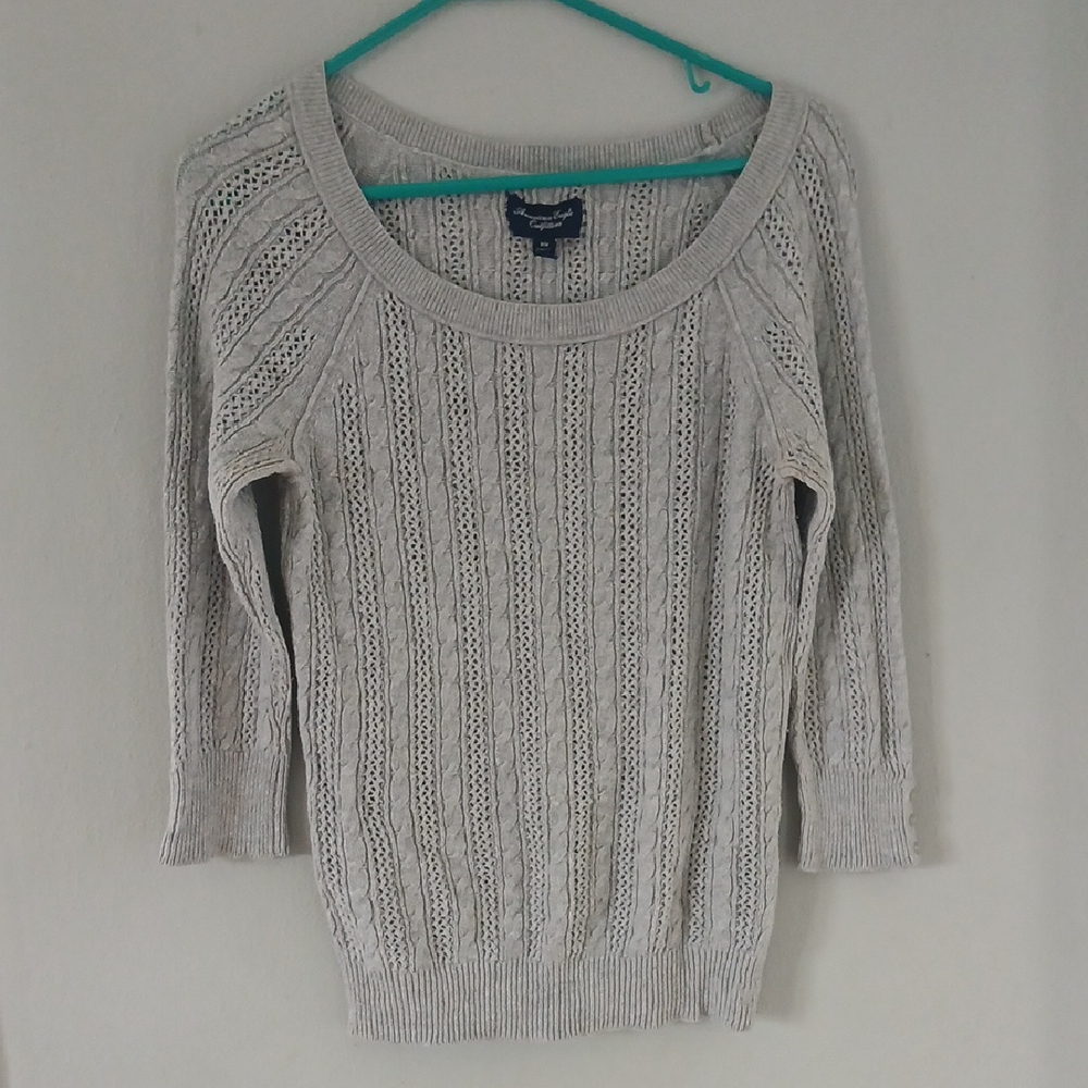 Women's Gray American Eagle Sweater
